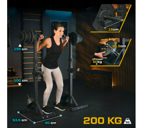 Стійки під штангу Trex Sport TX-090S регульовані Стійки під штангу Trex Sport TX-090S регульовані
