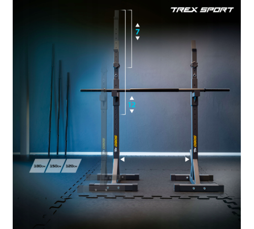 Стійки під штангу Trex Sport TX-090S регульовані Стійки під штангу Trex Sport TX-090S регульовані