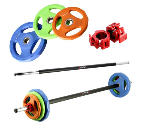 Набір штанг HMS SBP22 10 x 20 кг зі стійкою STR40