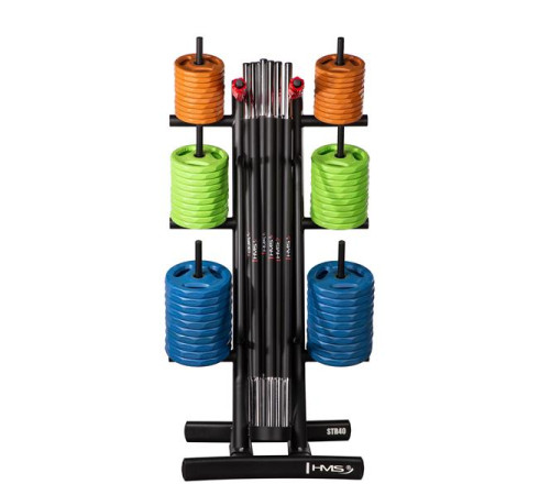 Набір штанг HMS SBP22 10 x 20 кг зі стійкою STR40