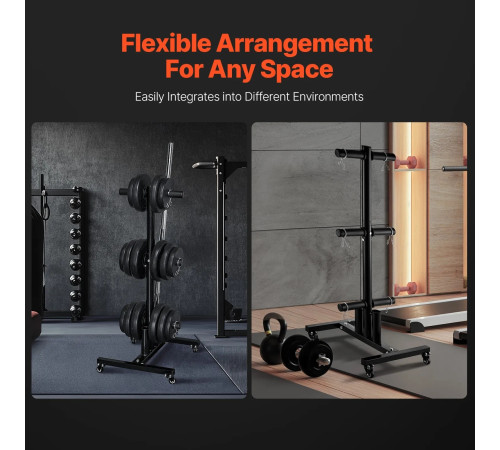 Стійка для штанг VEVOR, чорний