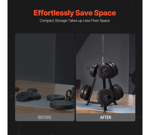 Стійка для штанг VEVOR,чорний