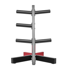Стійка для штанг VEVOR, чорно-червоний