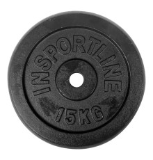 Диск чавунний inSPORTline Castblack 15 кг 30 мм
