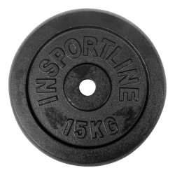Диск чавунний inSPORTline Castblack 15 кг 30 мм