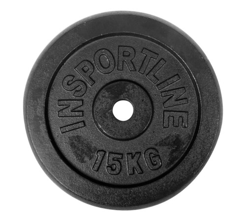 Диск чавунний inSPORTline Castblack 15 кг 30 мм