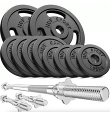 Набір зі штангою та гантелями Hop-Sport STRONG 39 кг
