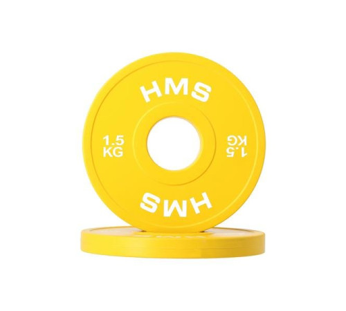 Диски олімпійські HMS CBRS15, 2 x 1,5 кг, жовті Диски олімпійські HMS CBRS15, 2 x 1,5 кг, жовті