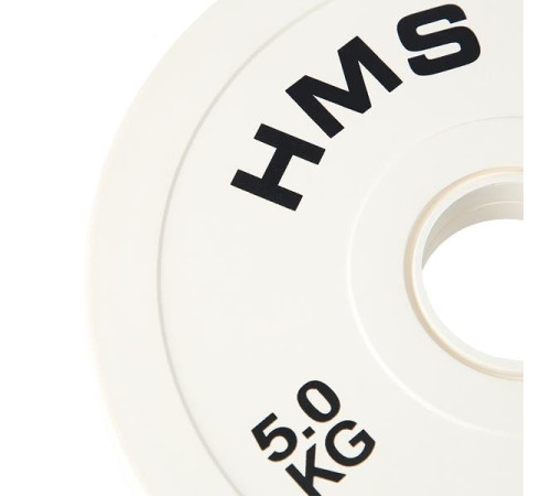 Диски олімпійські HMS CBRS50 2 x 5 кг, білі
