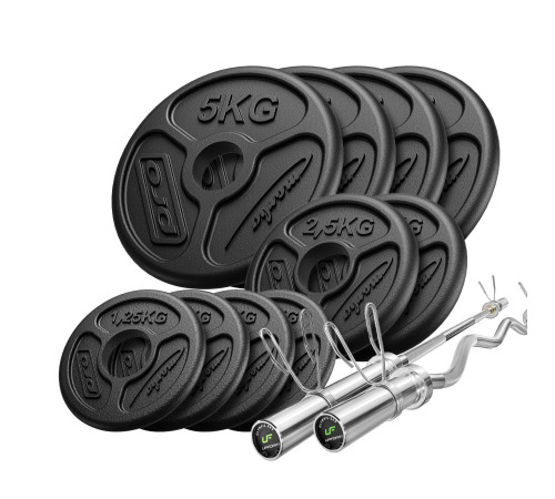 Грифи та диски олімпійські Marbo Sport MW-55kg-OLI 55 кг