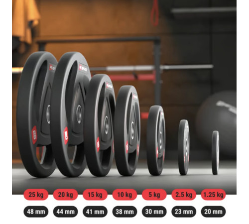 Диск олімпійський 10 кг HS-OD10 NEW