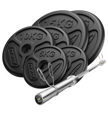 Грифи та диски Marbo Sport MW-75kg-OLI 75 кг