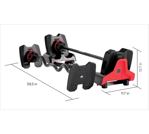 Набір штанг з регульованою вагою BOWFLEX 2080 SELECTTECH Набір штанг з регульованою вагою BOWFLEX 2080 SELECTTECH