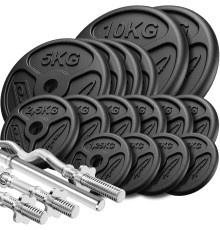 Грифи та диски Marbo Sport MW-83KG-SLIM 83 кг