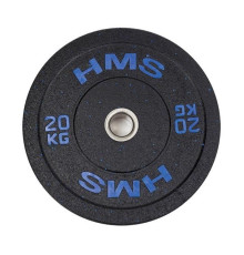 Диск олімпійський HMS HTBR20 20 кг, чорно-синій