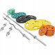 Gorilla Sports Zestaw 105 kg: sztanga + 2 hantle gwintowane