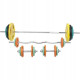 Gorilla Sports Zestaw 105 kg: sztanga + 2 hantle gwintowane