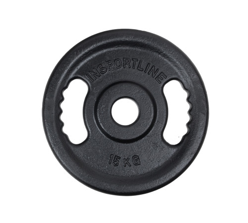 Диск олімпійський чавунний inSPORTline Castblack OL 15 кг