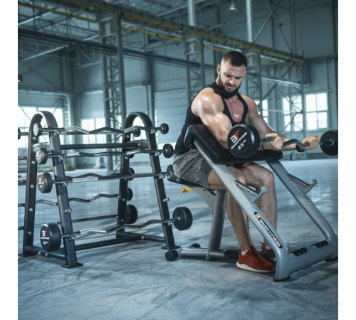 Ламана штанга з гумовим навантаженням 55 кг Bauerfitness AC-12311 Ламана штанга з гумовим навантаженням 55 кг Bauerfitness AC-12311
