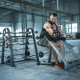 Ламана штанга з гумовим навантаженням 55 кг Bauerfitness AC-12311
