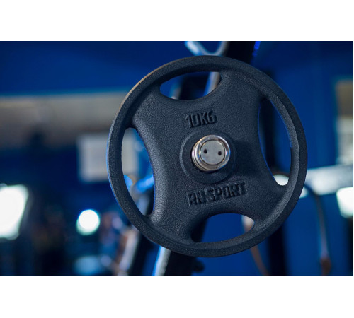 Диск олімпійський RN-Sport Quatro-GRIP 10 кг Диск олімпійський RN-Sport Quatro-GRIP 10 кг