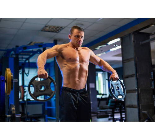 Диск олімпійський RN-Sport Quatro-GRIP 15 кг Диск олімпійський RN-Sport Quatro-GRIP 15 кг