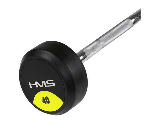 Штанга HMS GSL40 з прогумованим вантажем - 40 кг Штанга HMS GSL40 з прогумованим вантажем - 40 кг