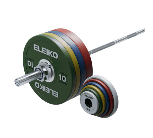 Штанга Eleiko Performance чоловіча 190 кг, різнокольорова