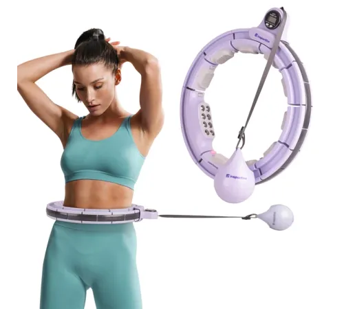 Хула-хуп з магнітами та обважнювачами inSPORTline Weight Hoop Pro 69-105 см Хула-хуп з магнітами та обважнювачами inSPORTline Weight Hoop Pro 69-105 см