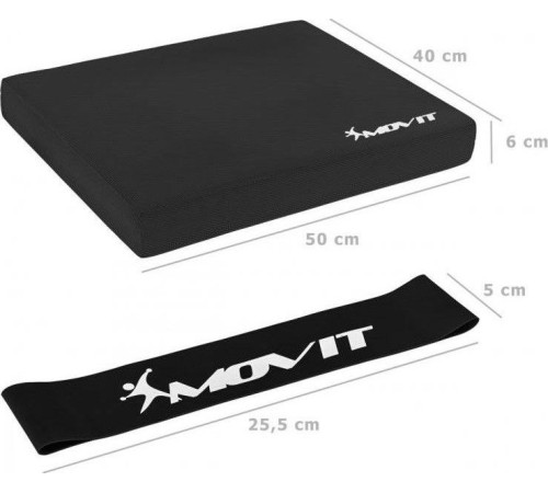 Подушка Movit Balance з гумкою - чорна
