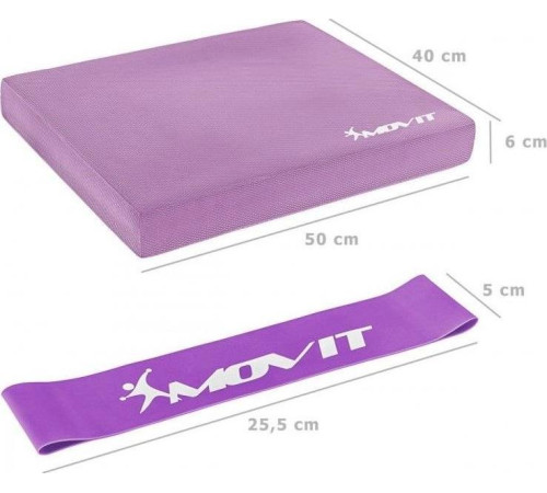 Подушка Movit Balance з гумкою - рожева Подушка Movit Balance з гумкою - рожева