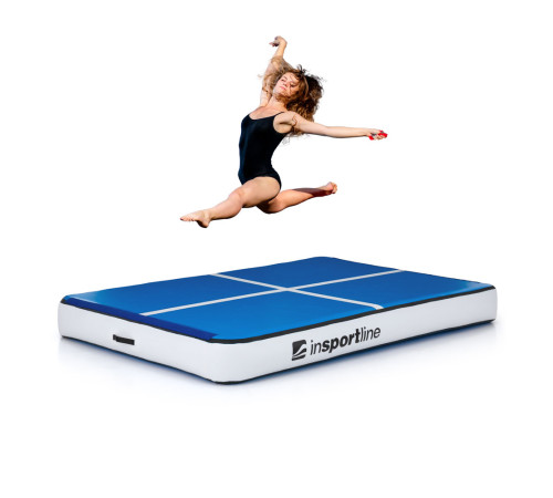 Килимок надувний inSPORTline Aircase 200x140 см, біло-синій Килимок надувний inSPORTline Aircase 200x140 см, біло-синій