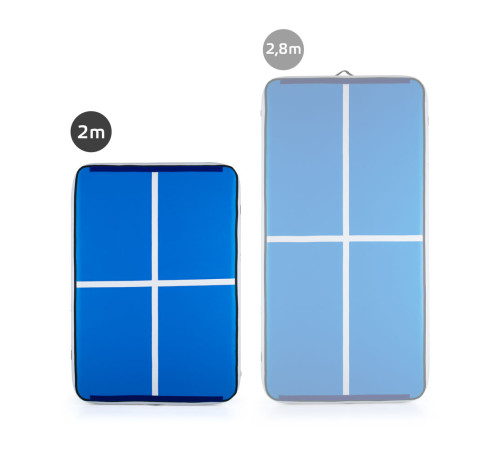 Килимок надувний inSPORTline Aircase 200x140 см, біло-синій Килимок надувний inSPORTline Aircase 200x140 см, біло-синій
