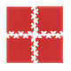 Кутові елементи для килимка inSPORTline Simple Red - 4 шт.