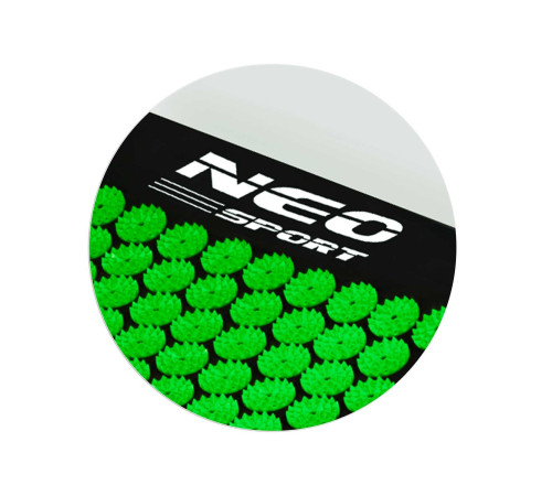 Акупунктурний килимок Neo-Sport NS-901 чорно-зелений Акупунктурний килимок Neo-Sport NS-901 чорно-зелений