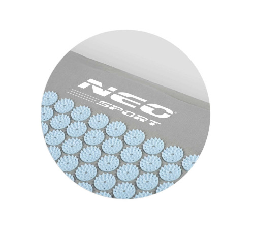 Акупунктурний килимок Neo-Sport NS-901 сіро-блакитний Акупунктурний килимок Neo-Sport NS-901 сіро-блакитний