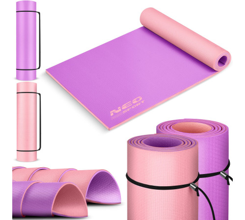 Килимок для тренувань двосторонній 173 x 61 x 0,6 cm Neo-Sport 19203 фіолетово-рожевий Килимок для тренувань двосторонній 173 x 61 x 0,6 cm Neo-Sport 19203 фіолетово-рожевий