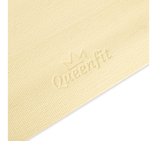 Килимок (мат) для фітнесу та йоги Queenfit 0,5 см жовтий Килимок (мат) для фітнесу та йоги Queenfit 0,5 см жовтий