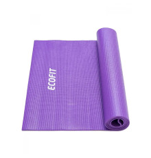 Килимок для вправ EcoFit MD9010, 173 х 61 х 0,6 см, фіолетовий