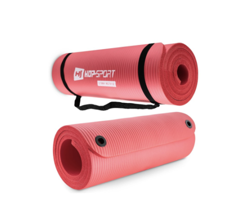 Мат для фітнесу та йоги з отворами Hop-Sport HS-N015GM 1,5 см червоний Мат для фітнесу та йоги з отворами Hop-Sport HS-N015GM 1,5 см червоний
