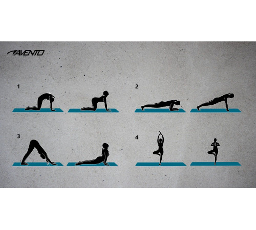 Килимок для йоги Avento Fitness, синій Килимок для йоги Avento Fitness, синій