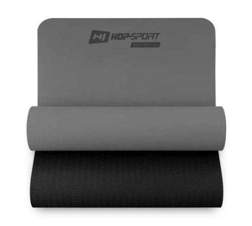 Мат для фітнесу та йоги Hop-Sport TPE 0,6 см HS-T006GM сірий Мат для фітнесу та йоги Hop-Sport TPE 0,6 см HS-T006GM сірий