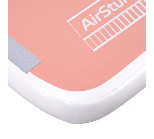 Килимок надувний Airtrack inSPORTline Airstunt 400x100x10 см, рожевий