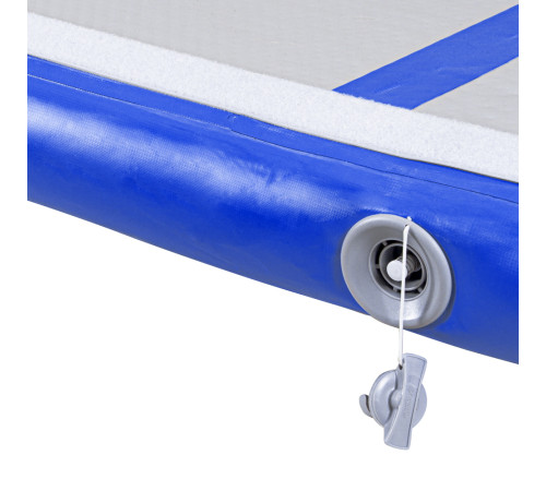Килимок надувний Airtrack inSPORTline Airstunt 500x100x10 см, біло-синій