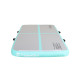 Килимок надувний Airtrack inSPORTline Airstunt 300x100 см, сіро-бірюзовий