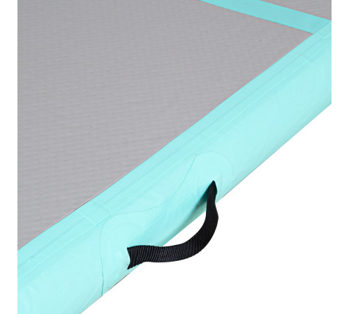 Килимок надувний Airtrack inSPORTline Airstunt 300x100 см, сіро-бірюзовий