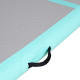 Килимок надувний Airtrack inSPORTline Airstunt 300x100 см, сіро-бірюзовий