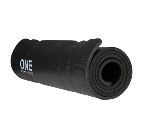 Килимок для йоги YM30 ONE FITNESS – чорний 