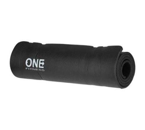 Килимок для йоги YM30 ONE FITNESS – чорний 