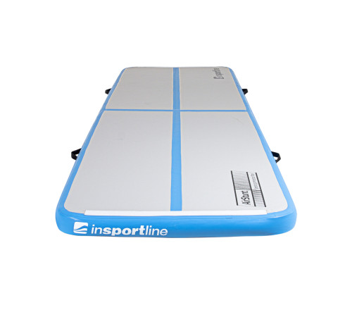 Килимок надувний Airtrack inSPORTline Airstunt 400x100 см, сіро-бірюзовий Килимок надувний Airtrack inSPORTline Airstunt 400x100 см, сіро-бірюзовий